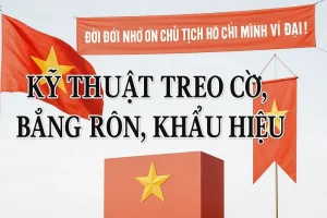 Kỹ thuật treo cờ, băng rôn, khẩu hiệu