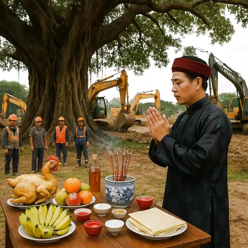 Văn khấn khi chặt cây
