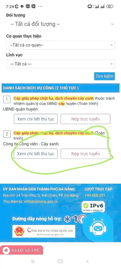 thủ tục xin giấy phép chặt cây