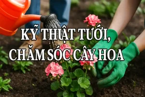 Kỹ thuật tưới, chăm sóc cây hoa
