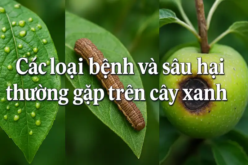 các loại bệnh và sâu hại trên cây xanh