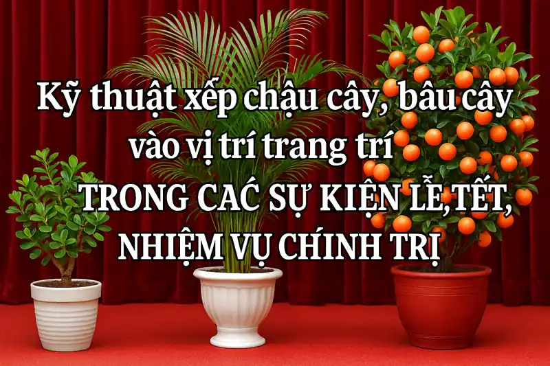 Kỹ thuật xếp chậu cây