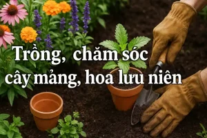 trồng chăm sóc cây mảng, hoa lưu niên
